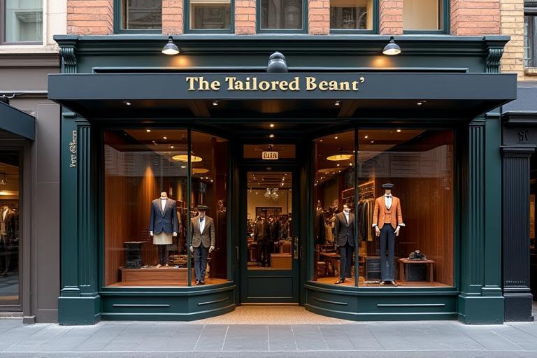 Exterior view of The Tailored Gent store on Collins Street